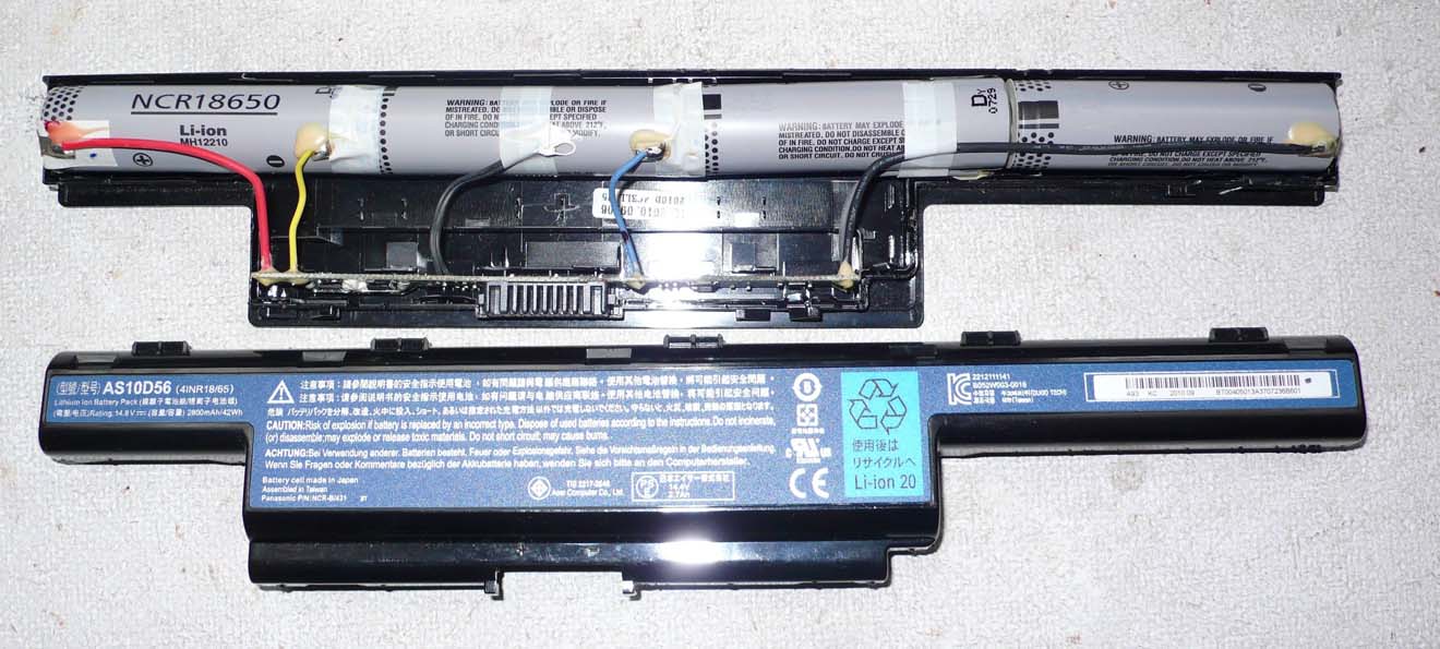 Восстановление и замена аккумуляторов (АКБ) ноутбука в Монино