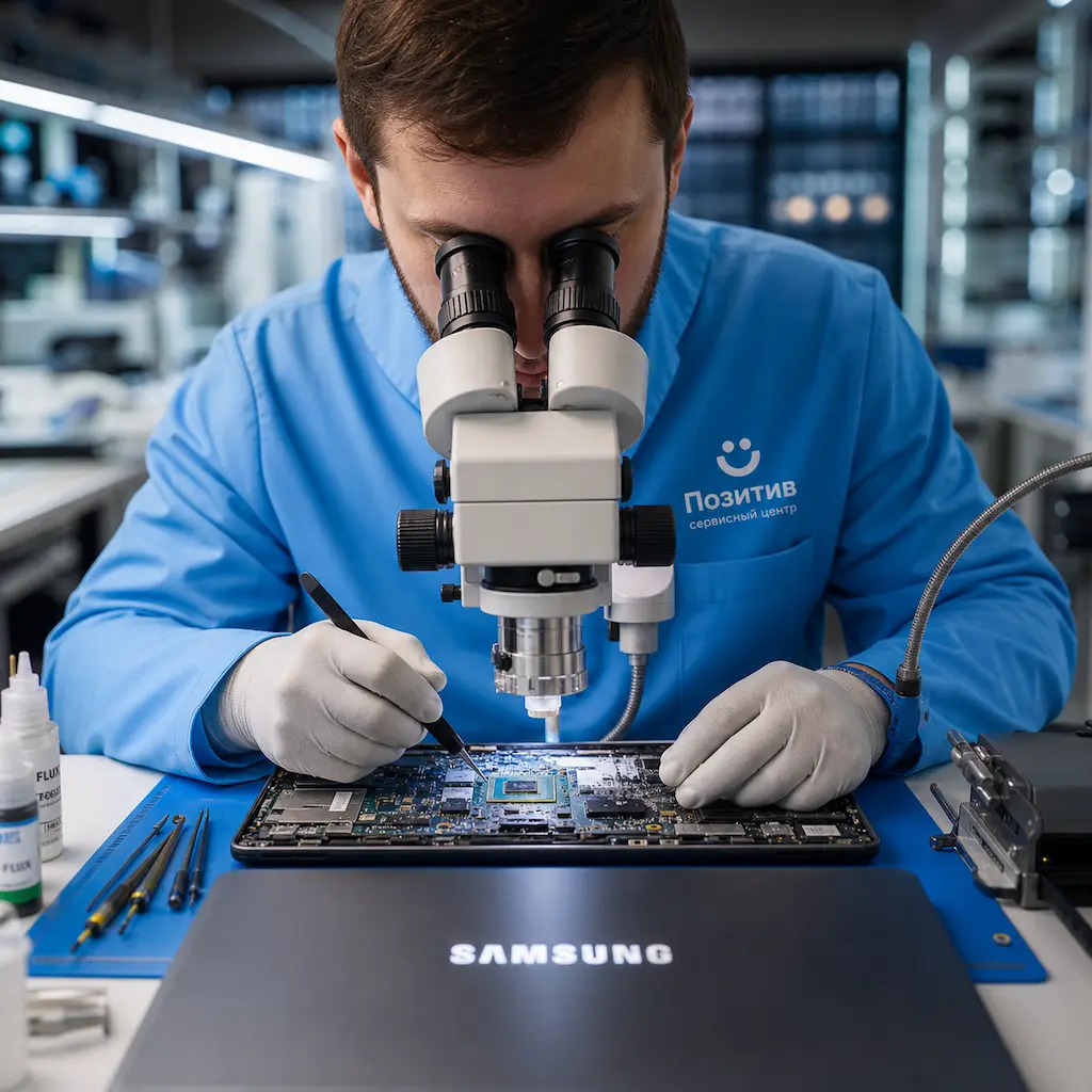 Замена видеокарты ноутбука Samsung в Монино