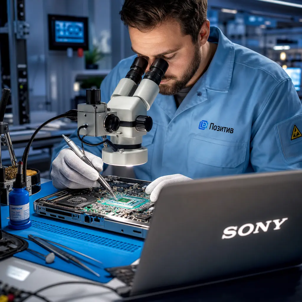 Замена видеокарты ноутбука Sony в Монино