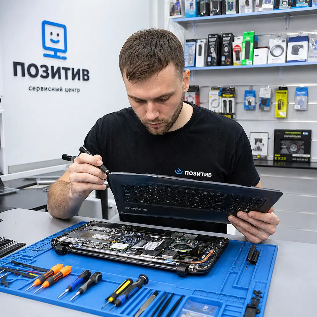 заменить клавиатуру на ноутбуке Emachines в Монино