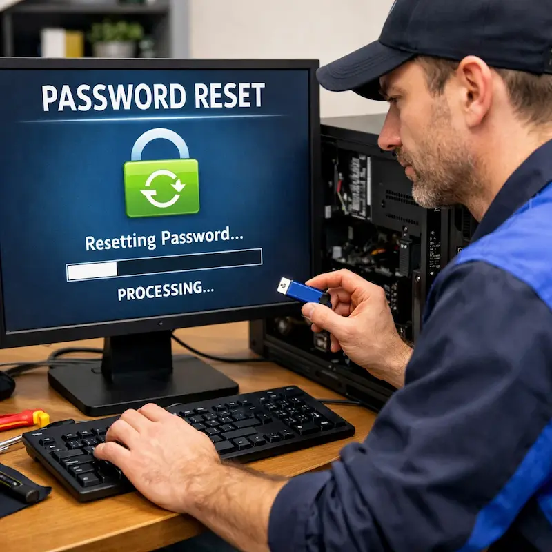 Удаление пароля на компьютере в Монино