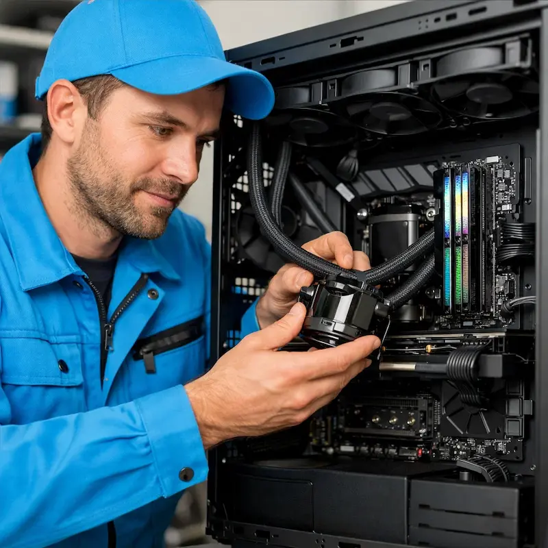 Установка СЖО на ПК в Монино