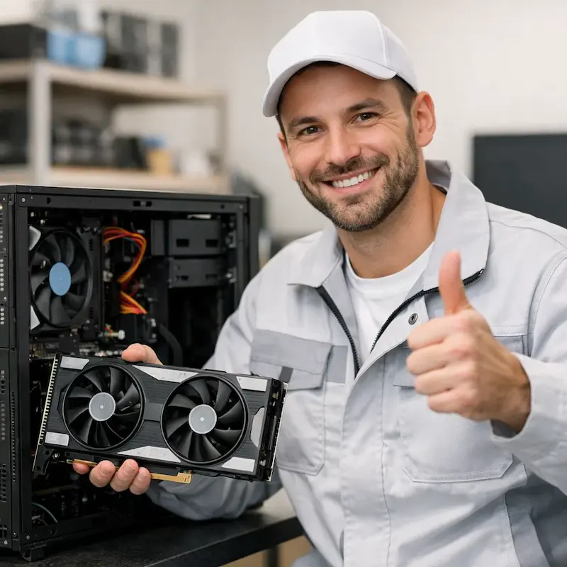 установка видеокарты на ПК в Монино