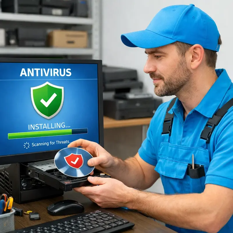 Установка антивируса в Монино на дому